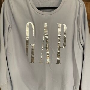 GAP Silver Logo Gray Sweatshirt